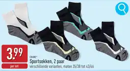 ALDI Crane sportsokken aanbieding