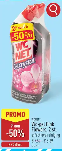 ALDI WC NET Wc-gel Pink Flowers aanbieding
