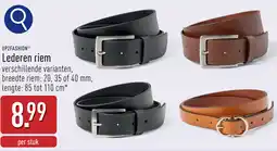 ALDI UP2fashion lederen riem aanbieding