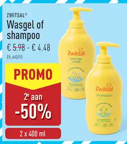 ALDI Zwitsal Wasgel of Shampoo aanbieding