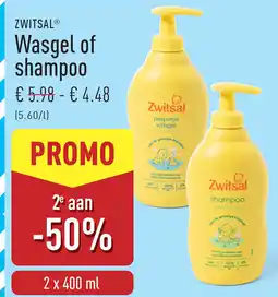 ALDI Zwitsal wasgel of shampoo aanbieding