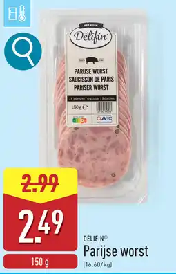 ALDI Delifin Parijse worst aanbieding