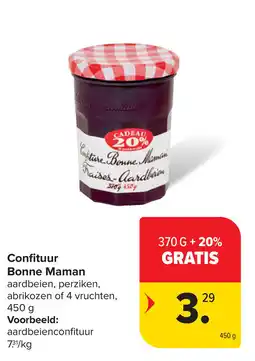 Carrefour Cadeau Confituur Bonne Maman aanbieding