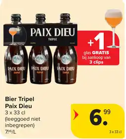 Carrefour Bier Tripel Paix Dieu aanbieding