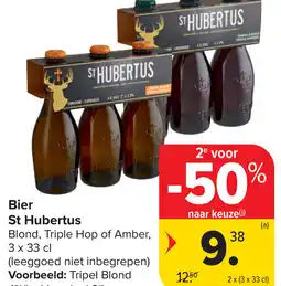 Carrefour Bier St Hubertus aanbieding