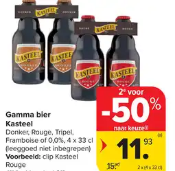 Carrefour Gamma bier Kasteel aanbieding