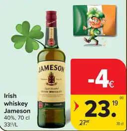 Carrefour Jameson Irish Whiskey aanbieding