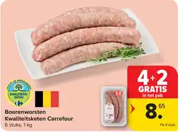 Carrefour Boerenworsten Kwaliteitsketen Carrefour aanbieding
