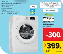 Carrefour Whirlpool Wasmachine aanbieding