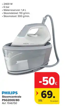 Carrefour Philips Stoomcentrale PSG2000/80 aanbieding