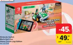 Carrefour Nintendo Switch Mario Kart Live Home Circuit Luigi Edition aanbieding