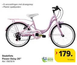 Carrefour Stadsfiets Flower Daisy aanbieding