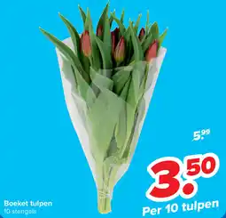 Carrefour Boeket tulpen aanbieding