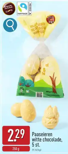 ALDI Paaseieren Witte Chocolade aanbieding