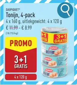 ALDI Saupiquet Tonijn aanbieding