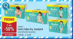 ALDI Pampers Luiers Baby-Dry, Maxipack aanbieding