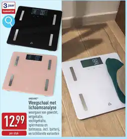 ALDI Ambianor weegschaal met lichaamsanalyse aanbieding