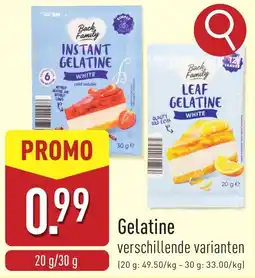 ALDI Back Family Gelatine aanbieding
