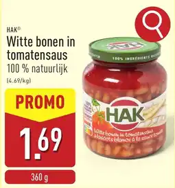ALDI Hak Witte bonen in tomatensaus aanbieding