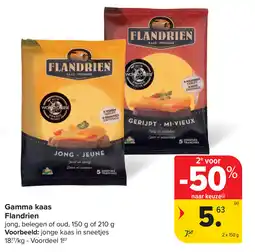 Carrefour Flandrien Gamma kaas aanbieding