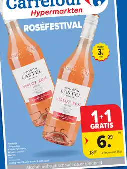 Carrefour Languedoc Vin de Pays d'Oc Maison Castel aanbieding