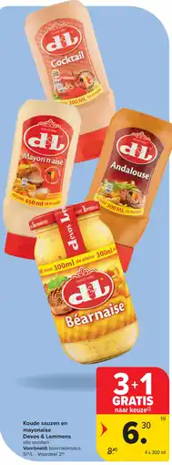 Carrefour Devos & Lemmens Koude sauzen en mayonaise aanbieding