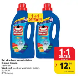 Carrefour Set vloeibare wasmiddelen Omino Bianco aanbieding