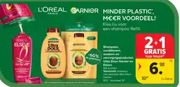 Carrefour Refill Shampoos, conditioners, maskers en verzorgingsproducten Ultra Doux Garnier en Elseve aanbieding
