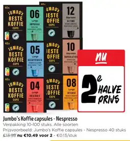Jumbo Jumbo's Koffie capsules - Nespresso aanbieding
