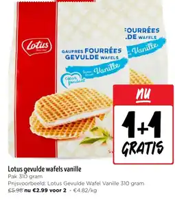 Jumbo Lotus gevulde wafels vanille aanbieding