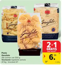 Carrefour IGP Pasta Garofalo aanbieding