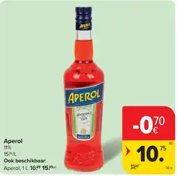 Carrefour Aperol 11% aanbieding
