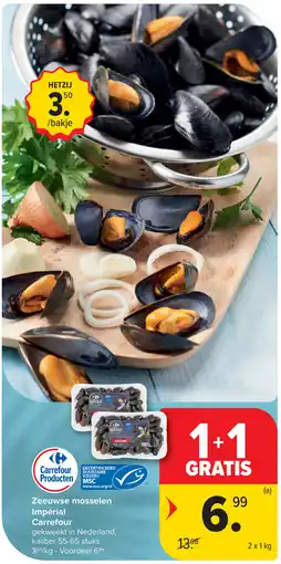 Carrefour MSC Zeeuwse mosselen Impérial Carrefour aanbieding