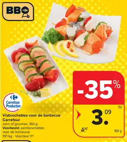 Carrefour Voorbeeld: zalmbrochettes voor de barbecue aanbieding