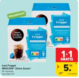 Carrefour Iced frappé nescafé dolce gusto® aanbieding