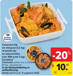 Carrefour Carrefour Couscous kip en merguez aanbieding