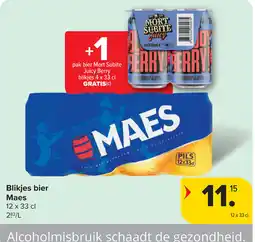 Carrefour Blikjes bier aanbieding