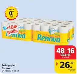 Carrefour Toiletpapier Renova aanbieding