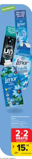 Carrefour Gamma wasverzachters Lenor aanbieding
