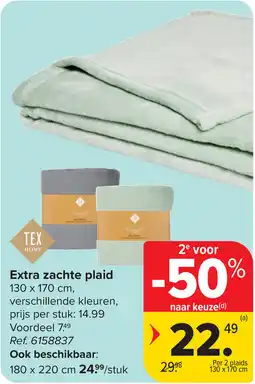 Carrefour Extra Zachte Plaid aanbieding