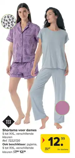 Carrefour Shortama voor dames aanbieding