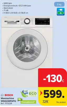 Carrefour Bosch Wasmachine aanbieding
