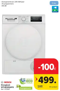 Carrefour Bosch Droogkast WTHB3ooAFG aanbieding