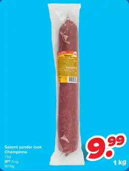 Carrefour Salami zonder look Champinne aanbieding