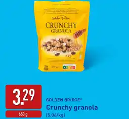 ALDI Golden Bridge Crunchy granola aanbieding