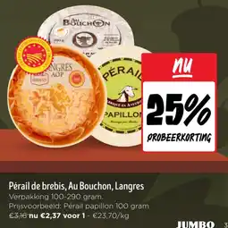 Jumbo Pérail de brebis, Au Bouchon, Langres aanbieding