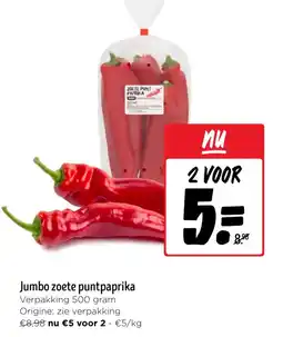 Jumbo Jumbo zoete puntpaprika aanbieding