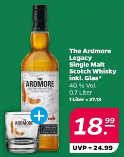 Delhaize The Ardmore Legacy Single Malt Scotch Whisky inkl. Glas aanbieding