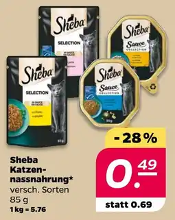 Delhaize Sheba Katzen nassnahrung aanbieding