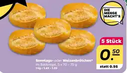 Delhaize Mott's Sonntags ou Weizenbrötchen aanbieding
